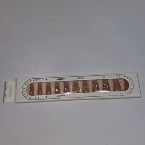 Press-On Nails - Elegant Pink and Gold